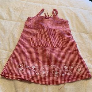 Kid zone red and white plaid dress size 4T